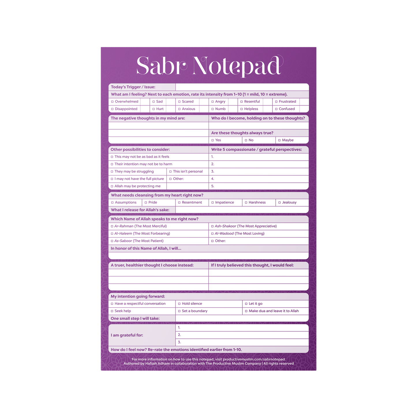 Sabr Notepad
