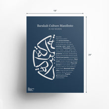 Load image into Gallery viewer, Barakah Culture Manifesto Poster