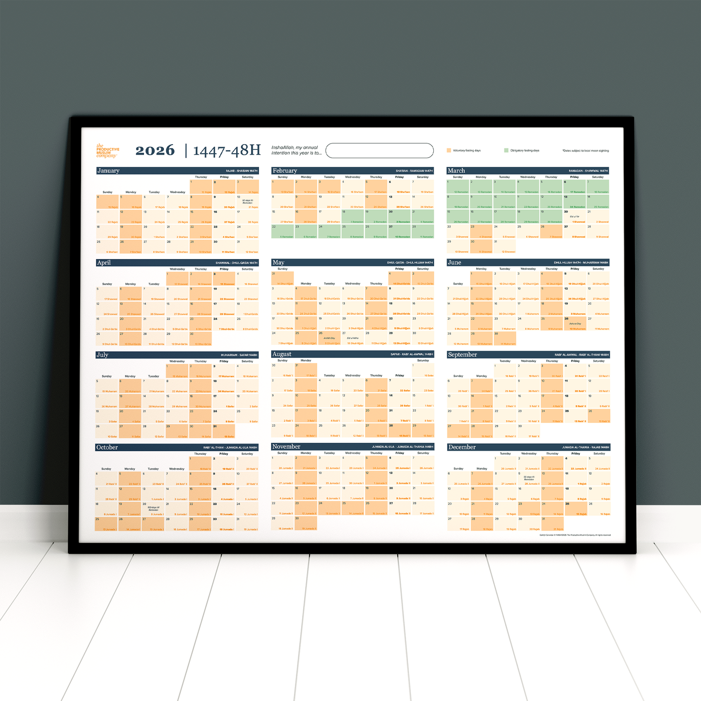 #GoHijri Calendar 1447H/2025-26