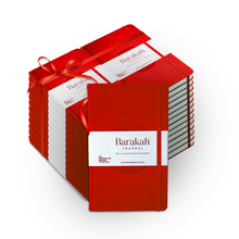 Load image into Gallery viewer, Red Barakah Journals Case ( 20 Red Journals + FREE WORLDWIDE SHIPPING!)